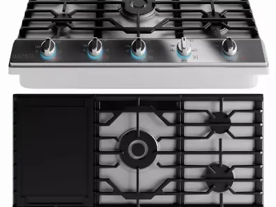 SAMSUNG GAS HOB Low-poly 3D model