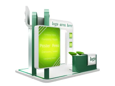 Booth Exhibition Stand a58 3D model