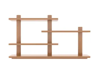 SCALA DOUBLE BOOKCASE Low-poly 3D model