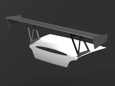 S2000 AP2 Trunk Exterior Surface Model - 3D Laser-Scanned 3D model