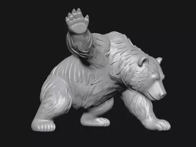 Bear sculpture 3D print model order