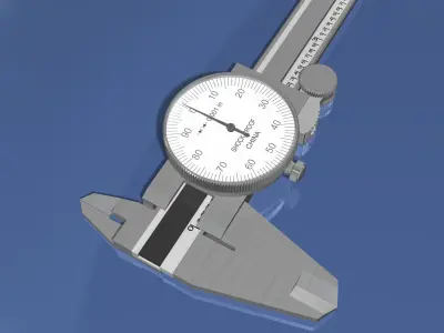 Dial Caliper 3D model