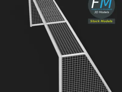 Soccer goal 2 3D model