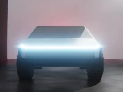 Tesla Cybertruck  Low-poly 3D model