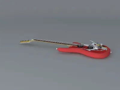 Ibanez Joe Satriani model guitar Free 3D model