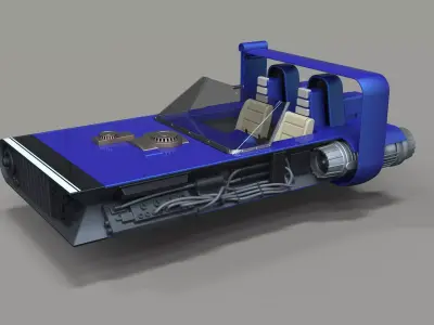 M-68 Landspeeder of Han Solo 3D model