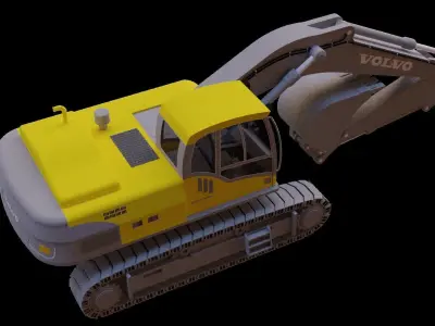 Volvo Excavator 3D model