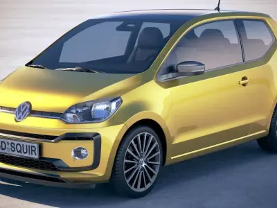 Volkswagen UP 3-door  2018 3D model