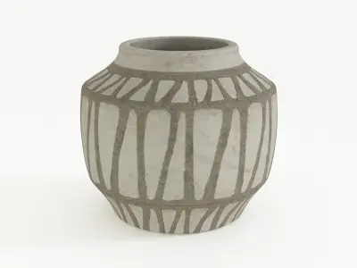 Mid-Century Vintage Vase 3D model