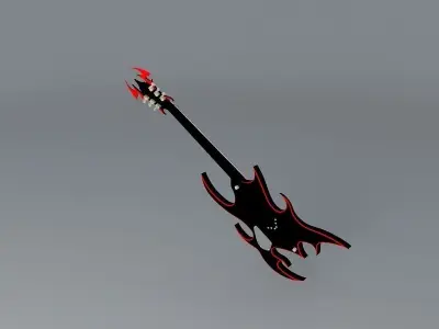 Sands EV1L Guitar Free 3D model