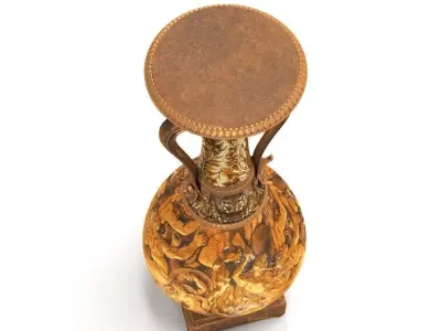 Pair of Neo Greek Amphoras Vases 3D model