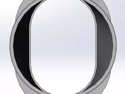 Air Intake Adapter 100mm Hose Connector 3D model