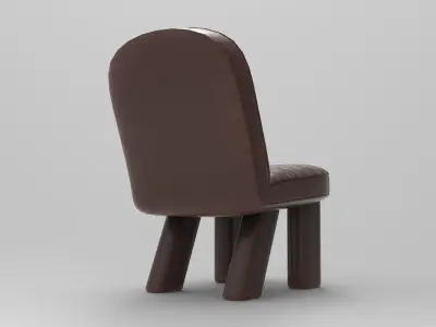 Upo Chair Low-poly 3D model