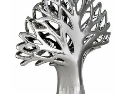 Silver Findlay Cut-Out Tree Sculpture 3D model purchase