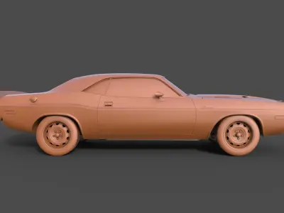 Dodge Challenger 3D print model