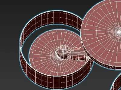 foresta-sl483-502-03 three light ceiling fixture 3D model