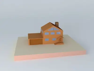A Sketchy House. 4TH Physics. 1MB Free 3D model