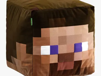 minecraft ottoman set 001 3D model