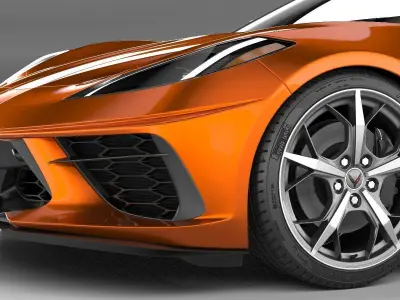 Chevrolet Corvette C8 Stingray Convertible CG 2020 3D model