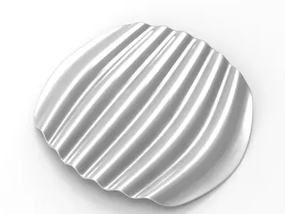 Wavy Tray Low-poly 3D model