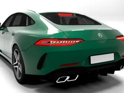 MERCEDES AMG GT 43 4DOOR Low-poly 3D model