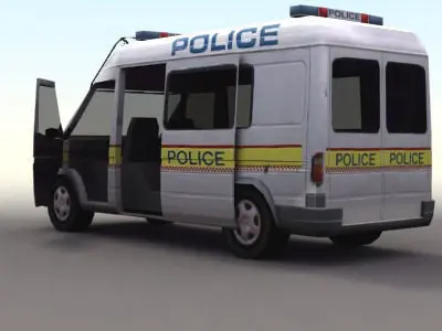 Police Carrier Transport 3D model