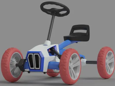 pedal kart design 3D model