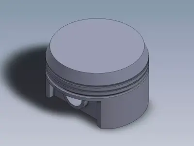 Gasoline Piston Domed 3D print model