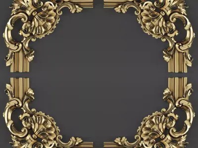 Carved corner1 3D model