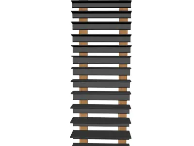 1 2in Thick Unequal Angle 3D model