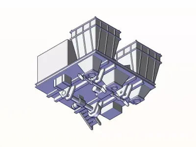 Coke Oven Charging Larry Car 3D print model