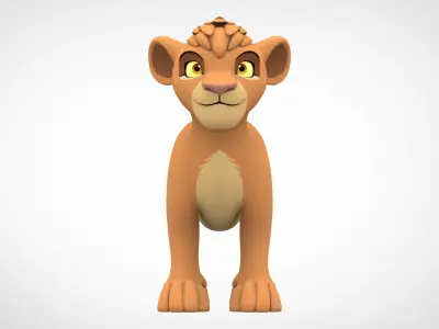 Tama Cub Low-poly 3D model