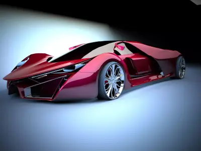 farrari f80 3D model