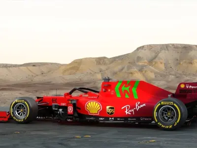 F1 Ferrari SF21 Season 2021 Low-poly 3D model