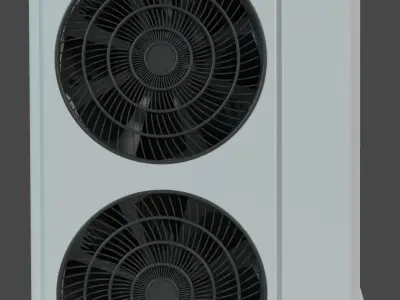 two heat pumps 3D model