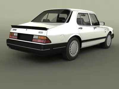 SAAB 900 4-door 3D model