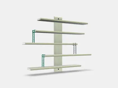 LUSTIGT Wall shelf Low-poly 3D model