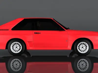 Audi Sport Quattro Low-poly 3D model