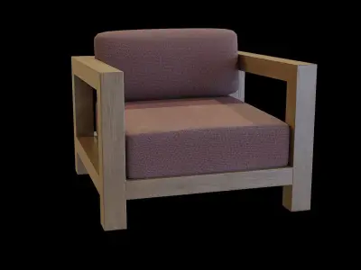 Veroda Angle Sofa 03 Low-poly 3D model