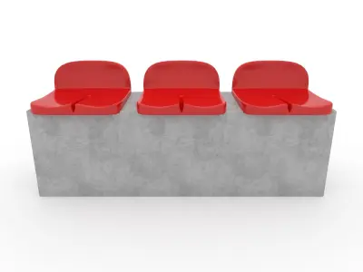 Stadium Seats 16 3D model