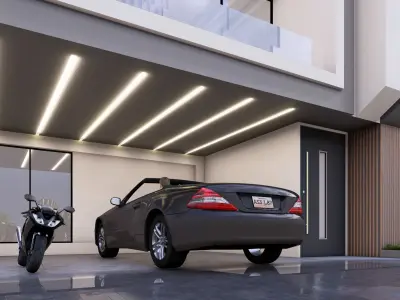 Modern Villa Modeled with SketchUp and Rendered with Lumion  3D model