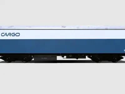  Freight Car Low-poly 3D model