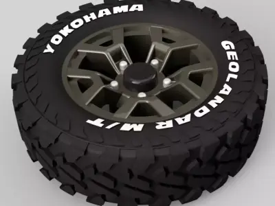 Wheel for Tomica Jimny Free 3D print model