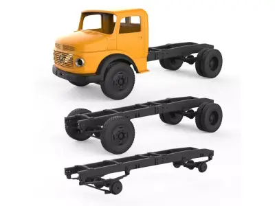 Chassis Mercedes Benz 3D print model