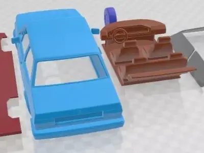 Volkswagen Jetta 1979 Printable Car 3D print model