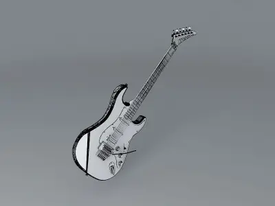 1988 Kramer Pacer Deluxe guitar Free 3D model