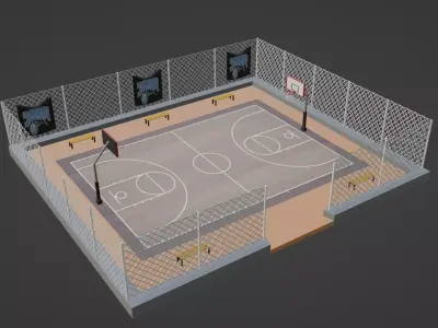 Basketball Stadium - Orlando Magic Low-poly 3D model