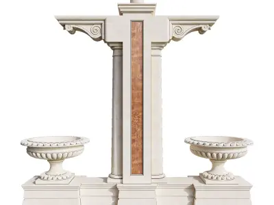 Classic Exterior Items Low-poly 3D model