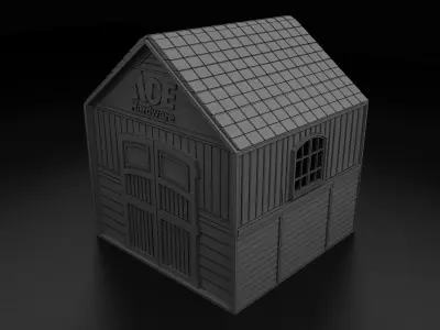 kiosk partition booth a138 3D model