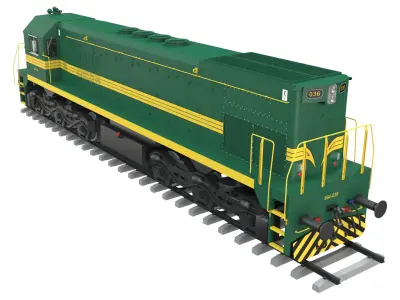 Diesel Electric Locomotive 664-036 3D model
